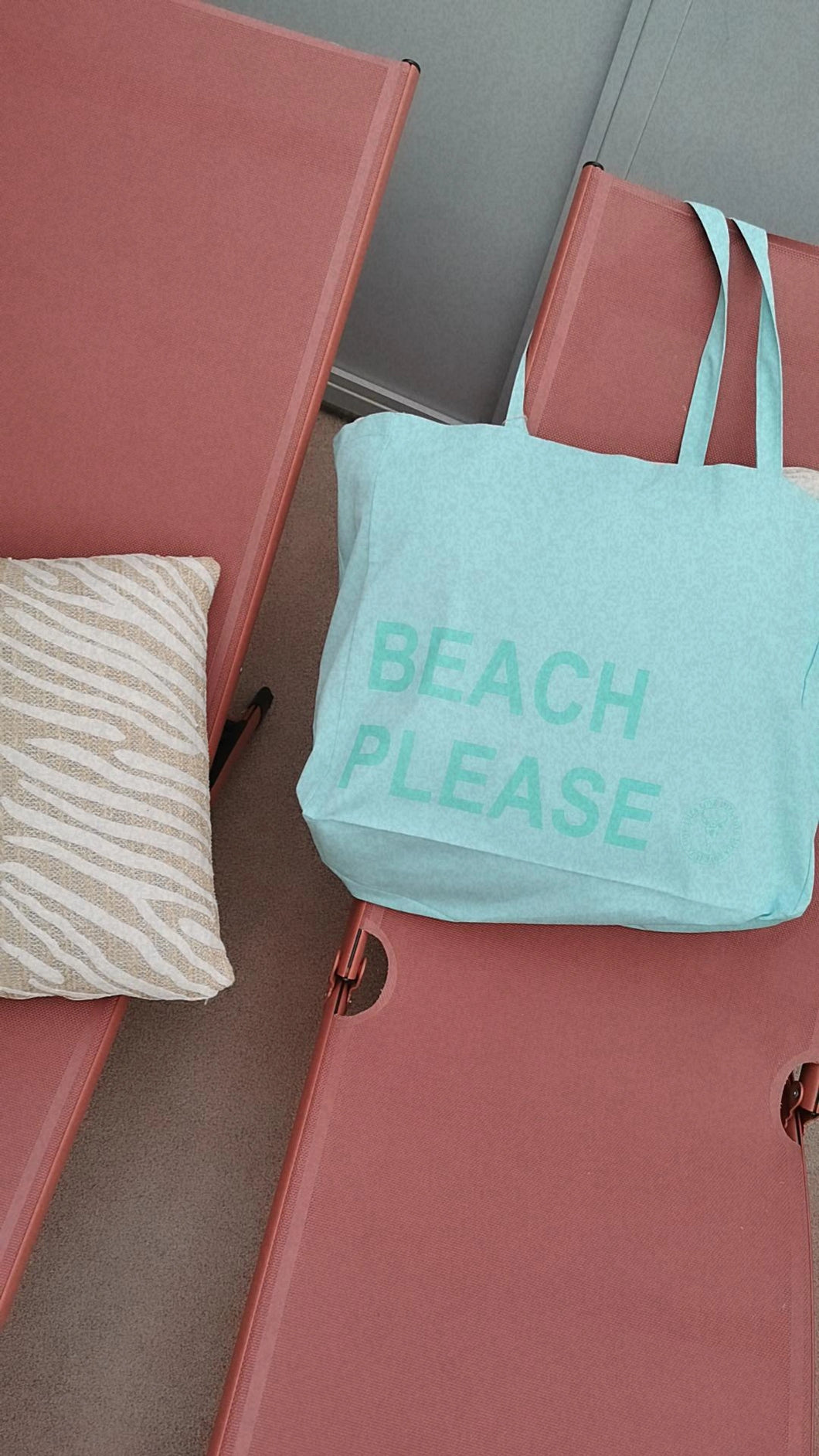 Sac de plage en toile Beach Please