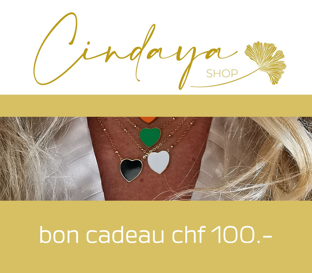 Carte cadeau 100 CHF - Coffret cadeau